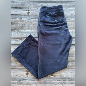 J. Crew Linen Pants - Blue (Size 6)